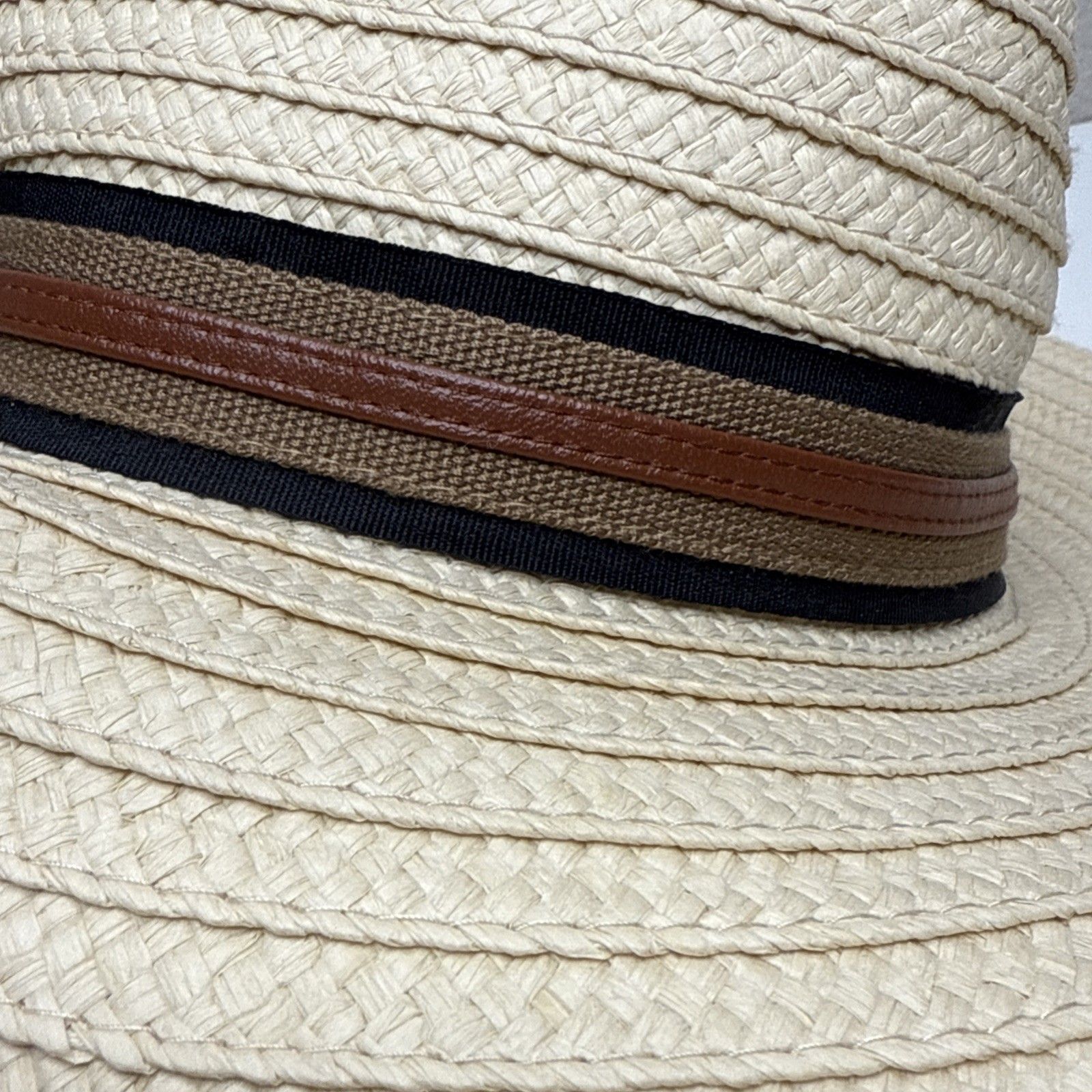 San Diego Hat Company Fedora One Size Brown Nwt New Straw Sun Upf 50+ — image 2 of 8